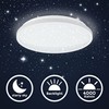 B.K.Licht - LED ceiling light with starry sky, indirect light,