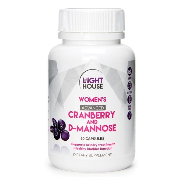 Lighthouse Women's Cranberry & D-Mannose Capsules 60