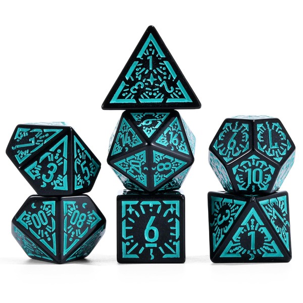 FLASHOWL Clock Dice DND Dice Stars and Moon Dice W20