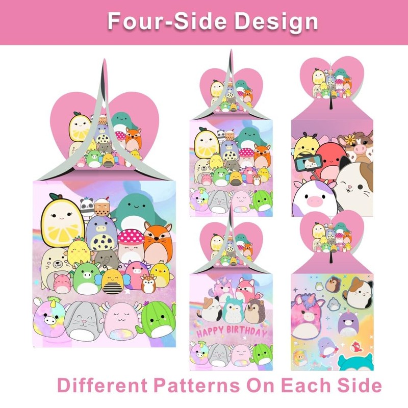 12pcs Cute Animal Party Favor Gift Boxes for Kids Birthday