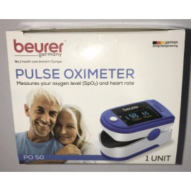 BEURER PO50 Fingertip PULSE OXIMETER Blood Oxygen Saturation Heart Rate Monitor