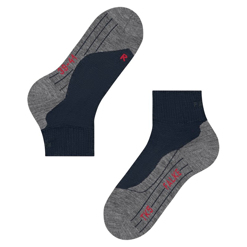 FALKE TK5 Women's Short Hiking Socks Light Padding Anti-Bubble Trekking