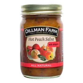 Dillman Farm Hot Peach Salsa, 13oz (Pack of 6)