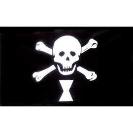 AZ FLAG - Pirate Flag Emanuel Wynne - 90 x 60 cm - Pirate Skull Flag 100% Polyester with Brass Eyelets - UV-Resistant - Vivid Colours - 50 g