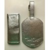 Travel Chic Silver Luggage Name Tag / Identifier w/ Handle