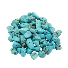 GraceAngie Natural Chip Stone Beads Irregular 5-8mm About 450 Pcs Gemstones Healing Crystal Drilled Loose Beads Strand for DIY Earring Bracelet Jewelry Making (Turquoise)