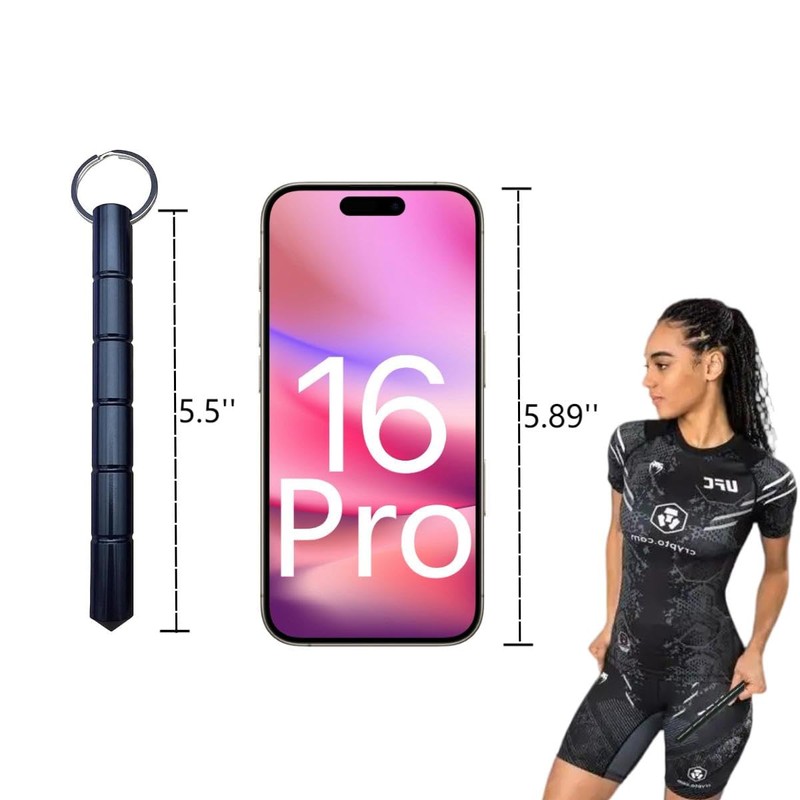 VUFVOID 2 Pcs Self Defense Keychain Set, aluminum Blunt Force