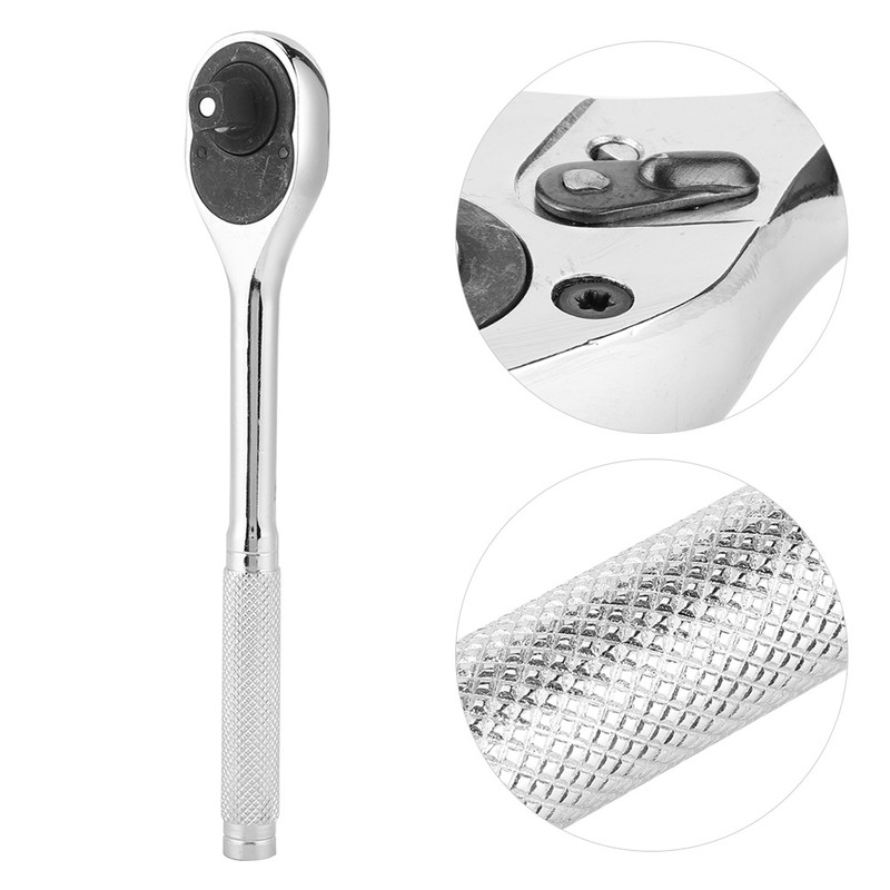 Quick Release Ratchet Wrench 45 Teeth Adjustable Chromed Sleeve Socket