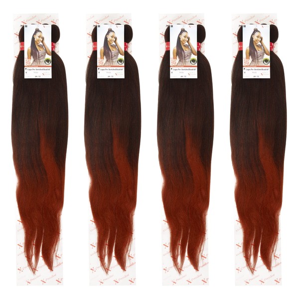 X-Pression 60 INCH XPRESSION LAGOS BRAID PRE-PULLED/PRE-STRETCHED Hair Extension, 60''