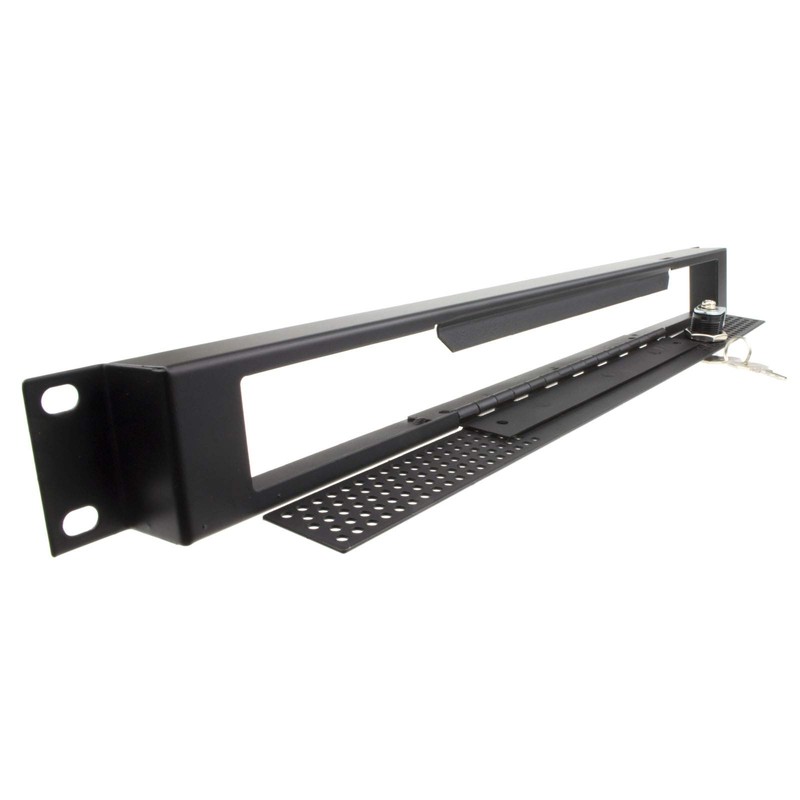 kenable Lockable 1U Security Steel Mesh Panel for 19 Inch