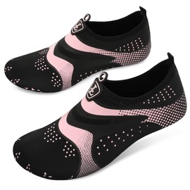 L-RUN Barefoot Swim Socks for Surf Pool River Sand White M(W:6.5-7.5,M:5-6) M US