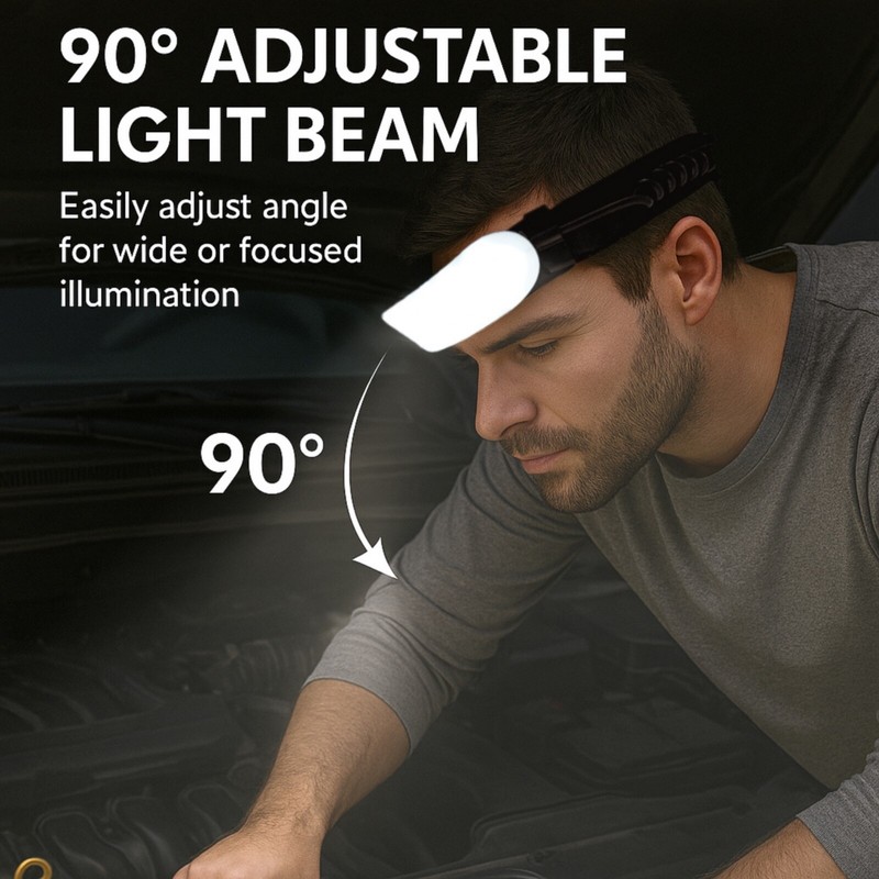 DecorX 1500 Lumens Rechargeable LED Headlamp for Adults, 230° Wide
