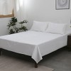 Flat Bedding Sheet, Size Double. 100% Cotton Satin, 300 Thread