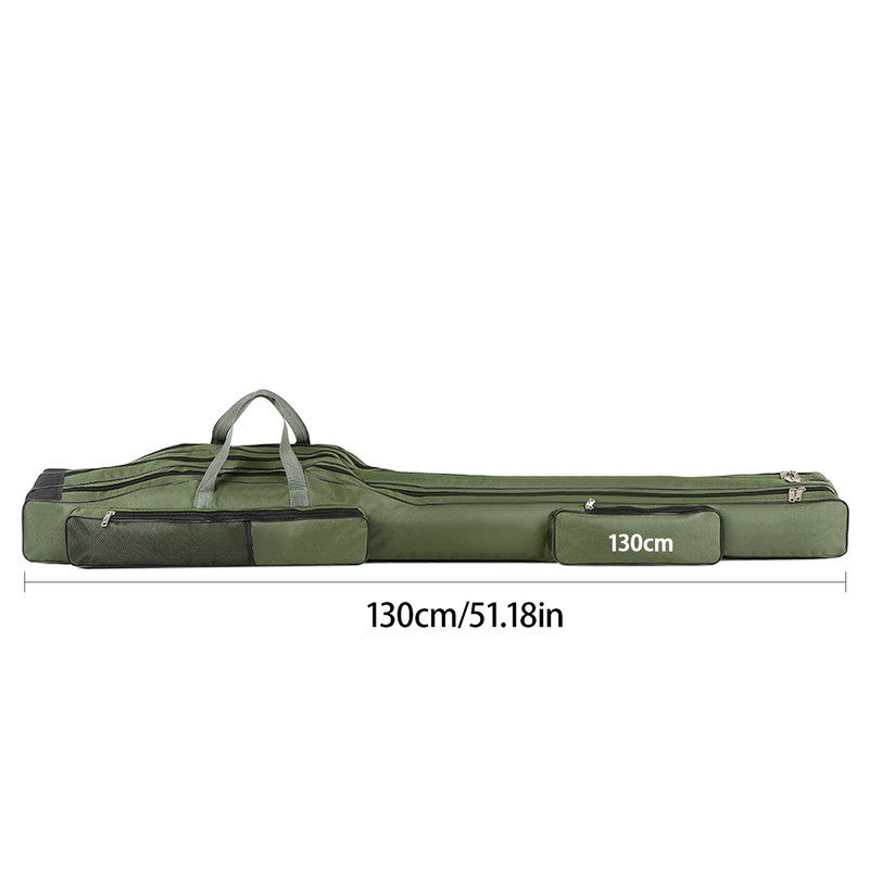 Relaxyee Fishing Rod Case with Fishing Tackle Box Portable Folding