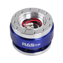 MUGE RACING Steering Wheel Quick Release, Steering Wheel Hub Adapter Boss Kit Compatible With Most 6 Hole Steering Wheel Hub (Blue)