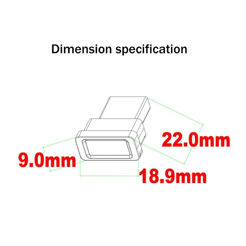 Lyaciomn 1 PCS USB Fingerprint Reader Computer USB Fingerprint Lock