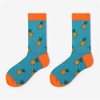 Belloxis Men’s Colourful Socks with Motif, Cuddly, Cotton Calf Socks,