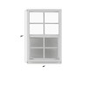 Shed Windows and More 18" X 36" White Aluminum Window