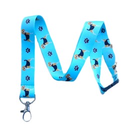 Beagle Dog Breed Print Break Away Lanyard Key Chain Id Badge Holder