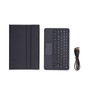 Wireless Keyboard Detachable Durable Computer Accessories with Artificial Leather CoverBlack
