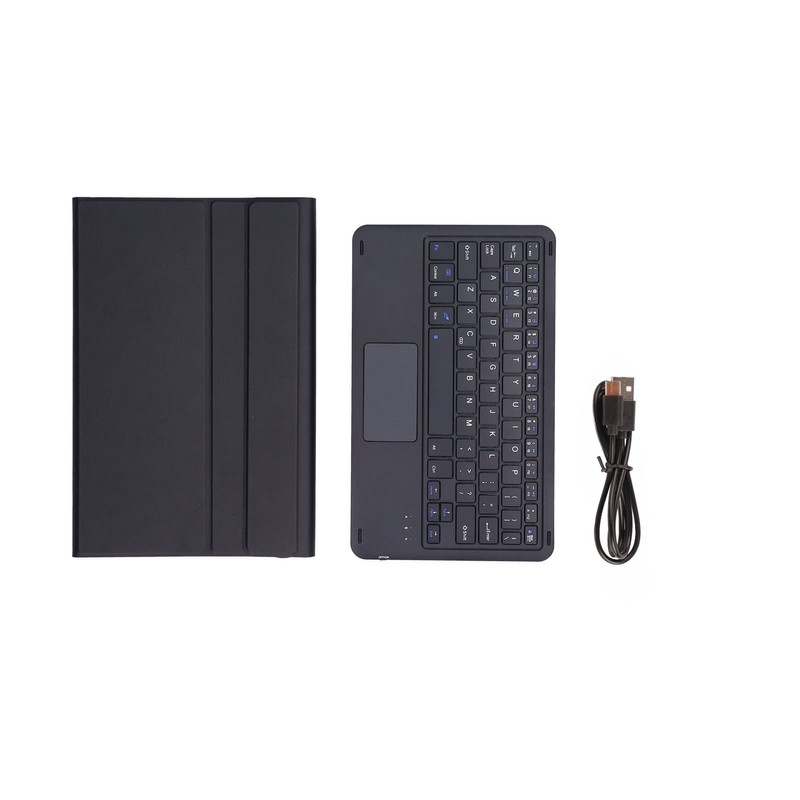 Wireless Keyboard Detachable Durable Computer Accessories with Artificial Leather CoverBlack