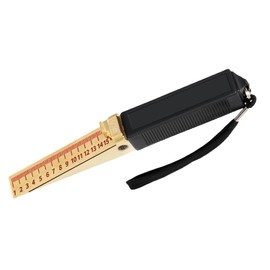 0.2mm Accuracy Door Gap Measuring Tool, 1-15mm Wedge Shaped Vernier Feeler Gauge - Engineering Ruler Feeler Gauges Fire Door Gap Gauge Checker, House Engineering Inspection Flatness Measuring Tool