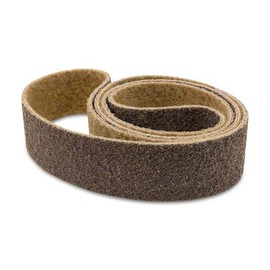 Red Label Abrasives 1 X 30 Inch Non Woven Surface Conditioning Sanding Belts for Knife Makers and Metal Fabricators - Brown Coarse Grit Sand Paper - 3 Pack