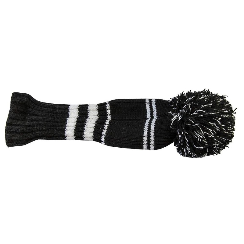 Longridge Men's Pompom Golf Head Cover White/Black,