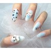 [In-store special discount] Light blue Cutie Pochaco handmade nail tips