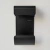 Sealskin Brix Toilet Roll Holder, Metal, Black, 11.6 x 25.5