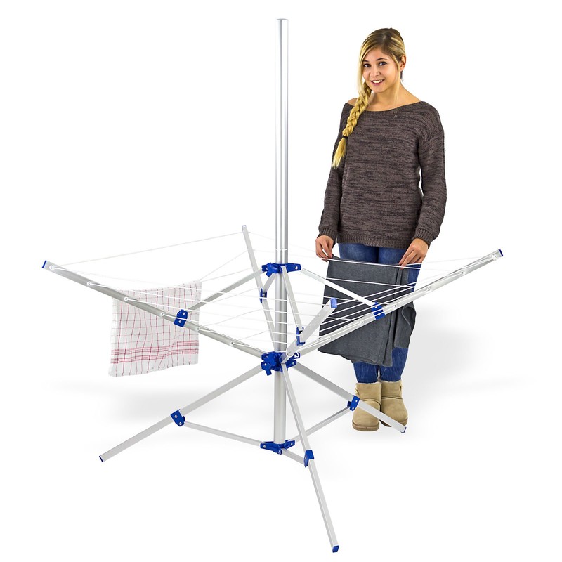 DEMA Nizza Mobile Rotary Airer - Practical, Folding Rotary Airer
