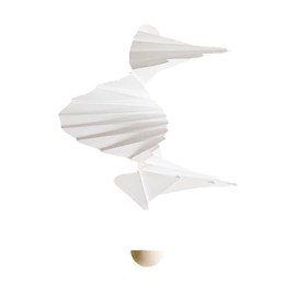 White Waterproof Wind Spinner, Indoor and Outdoor Decoration,9.5 * 18inches,Wind Chimes Remembrance Gift for Women Mom Grandma,Adjustable Unique Kinetic Sculptures for Garden Patio Zen,Bedroom