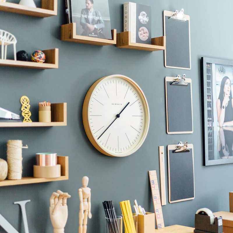 NEWGATE® Mr Clarke Analog Silent Round Wall Clock – Modern