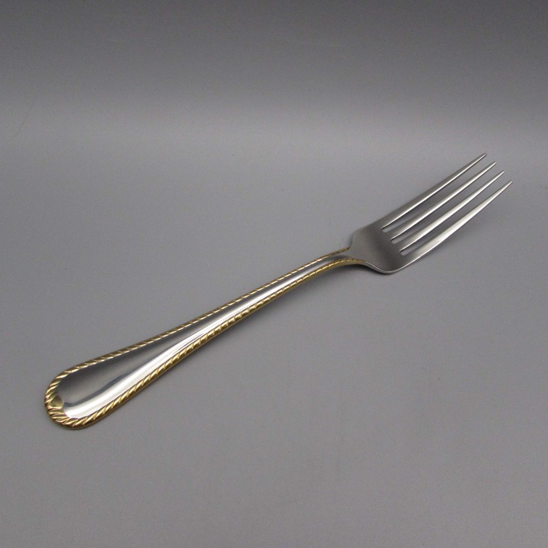 Mikasa Cameo Gold 18/10 Stainless Steel Dinner Fork (Set of