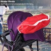 Red Thickened Soft Comfortable Warm Baby Stroller Gloves Winter Stroller