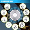 YTKavq - Alambre de aluminio de calibre 14, 100 pies,