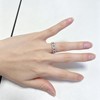 Sumeror S925 Sterling Silver Cubic Zirconia Band Rings for Women