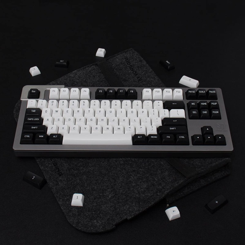 Black and White Key Cap Set 150 Keys MSA Profile