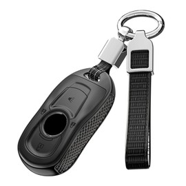 ontto 3 buttons Car Key fob Cover compatible with Buick Enclave Lacrosse Verano Encore Regal Envision Cascada GL8 2016 up Smart Key holder case Shell keyring keychain protector accessories Black B