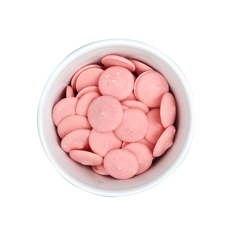 Pink Chocolate Melting Wafers, 2lb Bulk Bag, Pink Chocolate, Pink