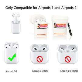 Case for AirPods 2nd/1st Generation Earbuds, Suublg Silicone Cartoon Case Protective Shockproof Covers with Multiple Styles of Design for AirPods 1 and for AirPods 2