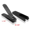SureBuyShop KIYA Black Carbon Steel Nail Clipper with Nail Catcher