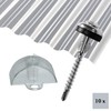 Mounting set: plumber screw with drill tip and drill blade