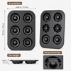 Donut Pan for Baking, 2 Pack 6-Cup Flower Shaped Doughnut