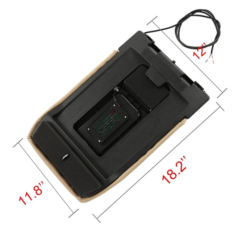 ALLGOOD Center Console Armrest Repair Kit w/Wireless Charging, Compatible with