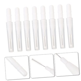 WOONEKY 20pcs Micro Eyebrow Spoolie Set Mini Eyebrow Brush for Girls Portable Cosmetic Brush Kit Interdental Brush for Travel Tooth Brush for Family