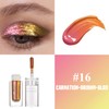 CHARMACY Multichrome Liquid Glitter Eyeshadow, Color Changing Eyeshadow, Metallic Pigmented