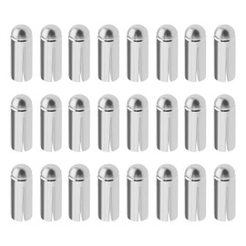 The Lord of the Tools 24Pcs 90 Degrees Dart Wing Protector Aluminium Alloy Dart Flight Protector Professional Competition Dart Accessories 3mmx8.5mm Silver