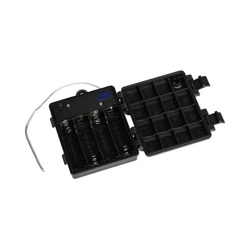 Jex Electronics Waterproof Four/4X/Quad AA Battery Holder Case Box 4.8V/6V