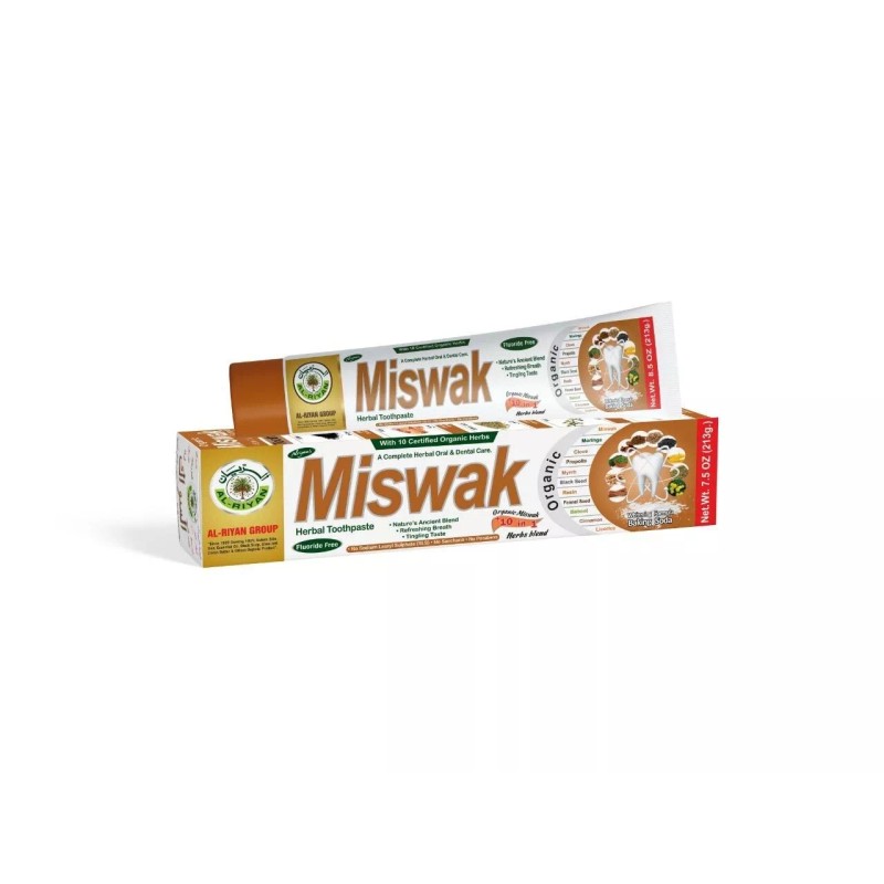 Al Riyan ORGANIC MISWAK HERBAL Toothpaste- AL RIYAN 10 in
